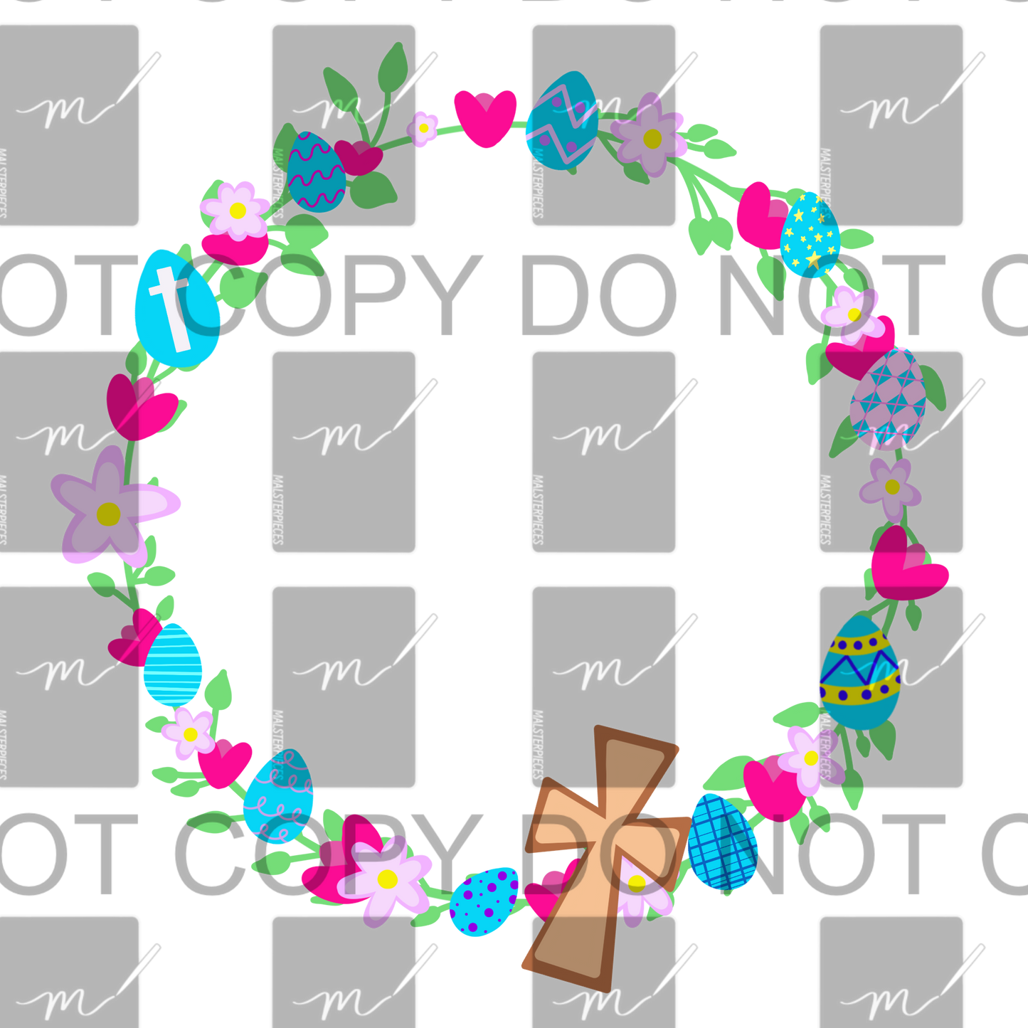 Spring Easter Border PNG