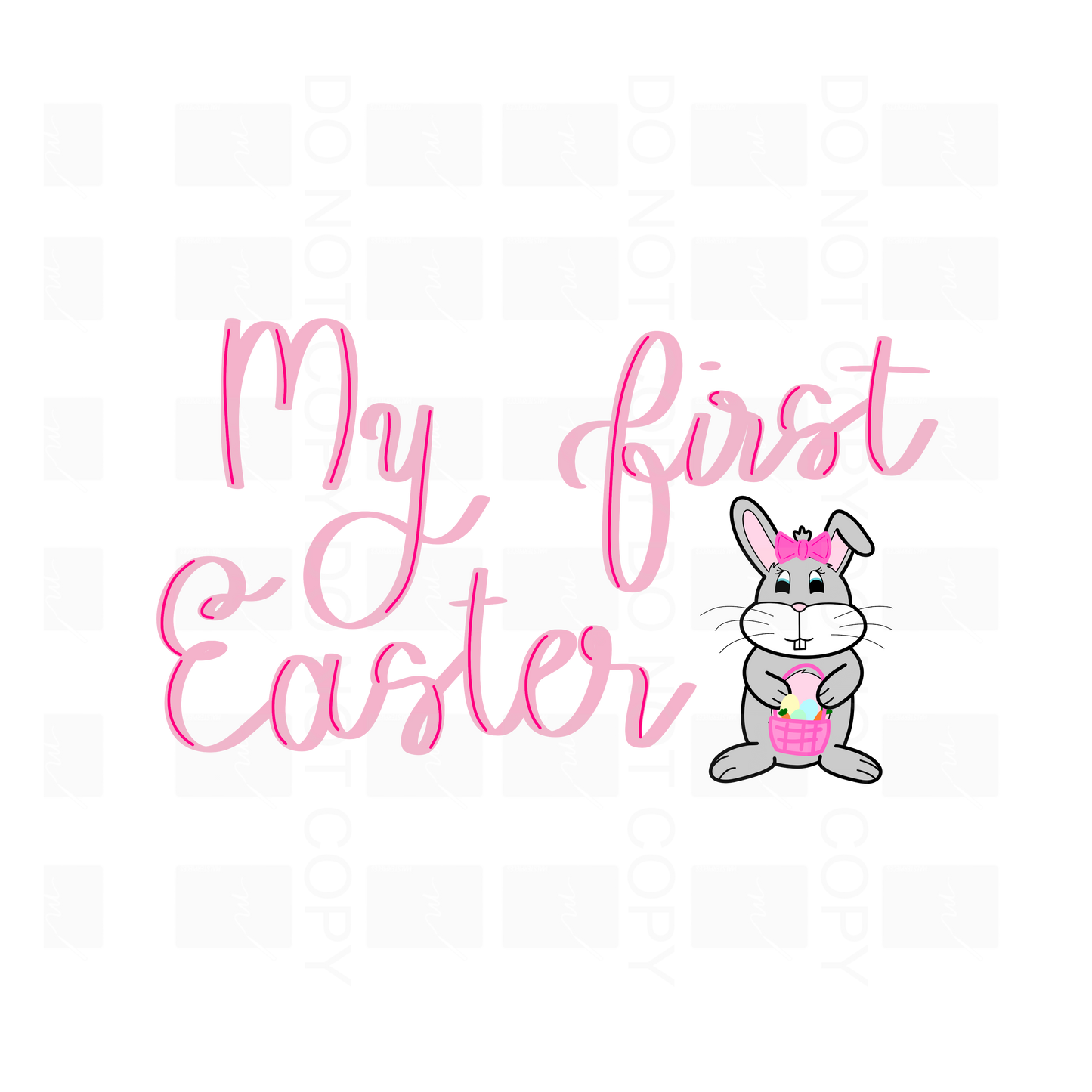 Girl's My First Easter PNG