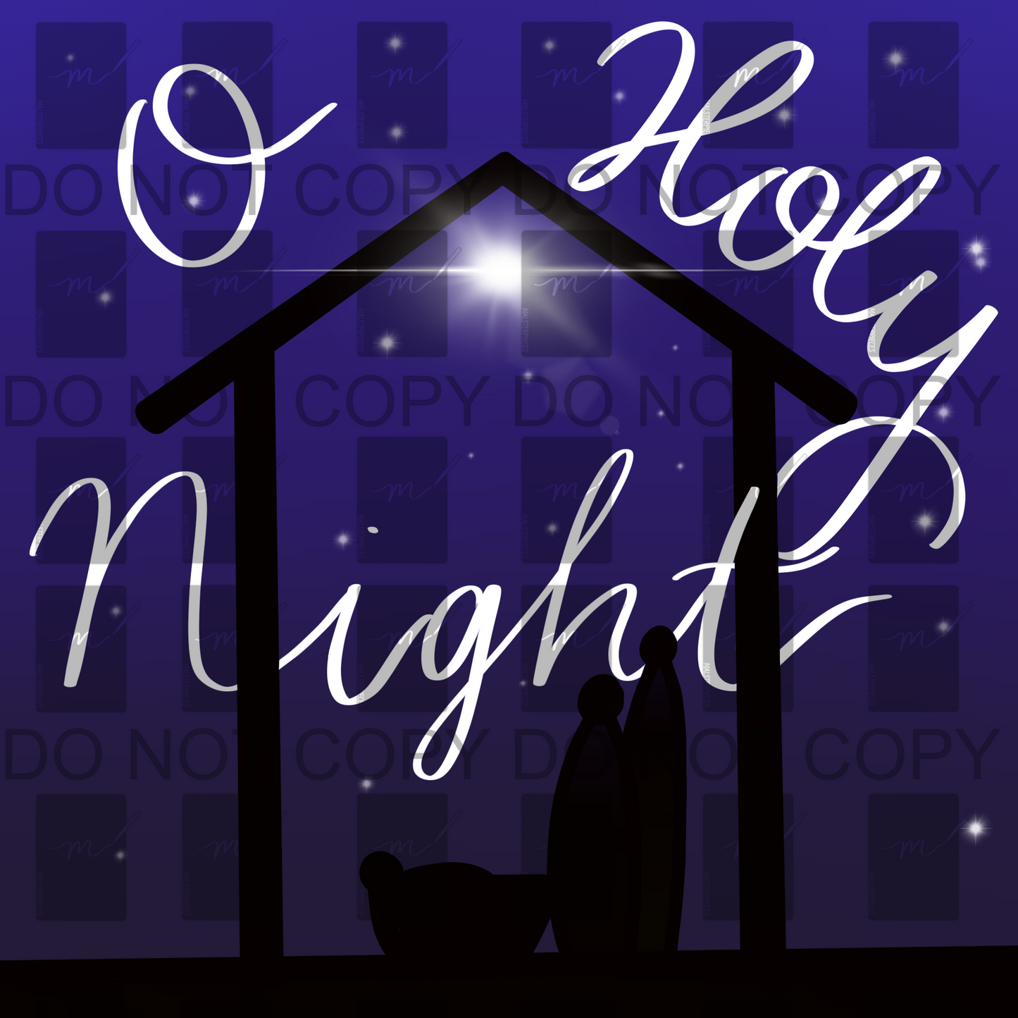 O Holy Night Print PNG