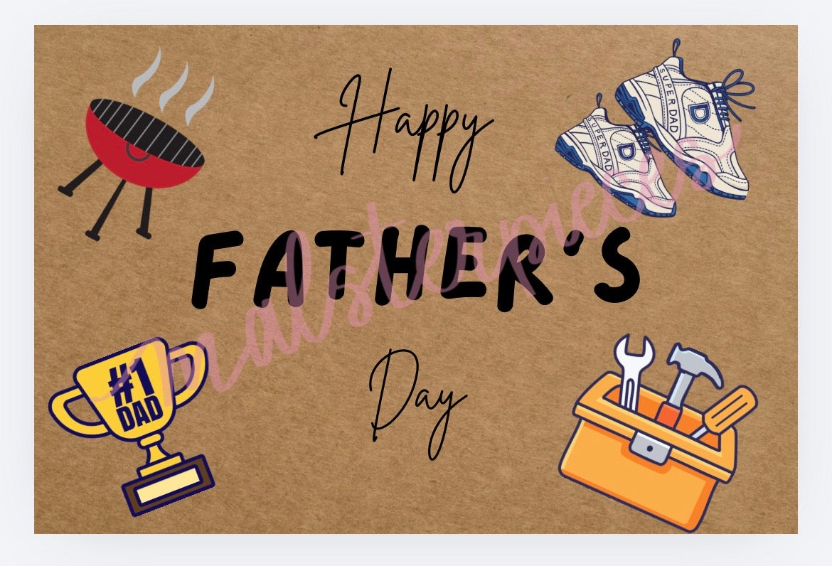 Father's Day Banner Mockup