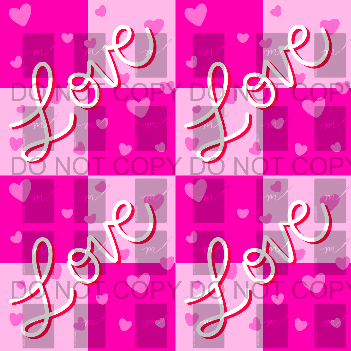 Love Seamless Pattern PNG