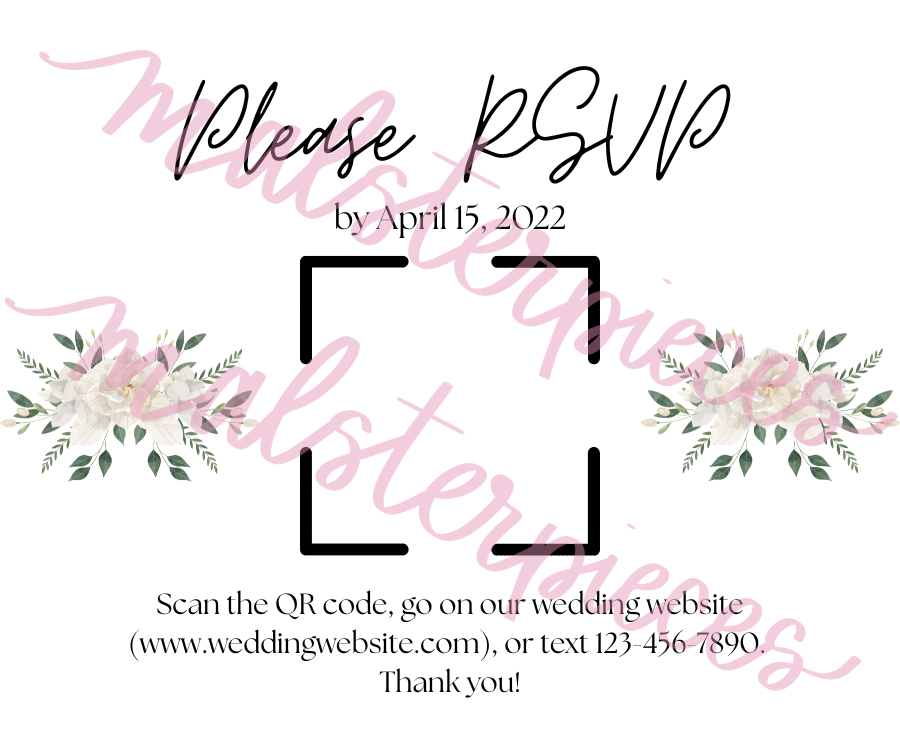 White Gardenia Wedding Invitation Kit