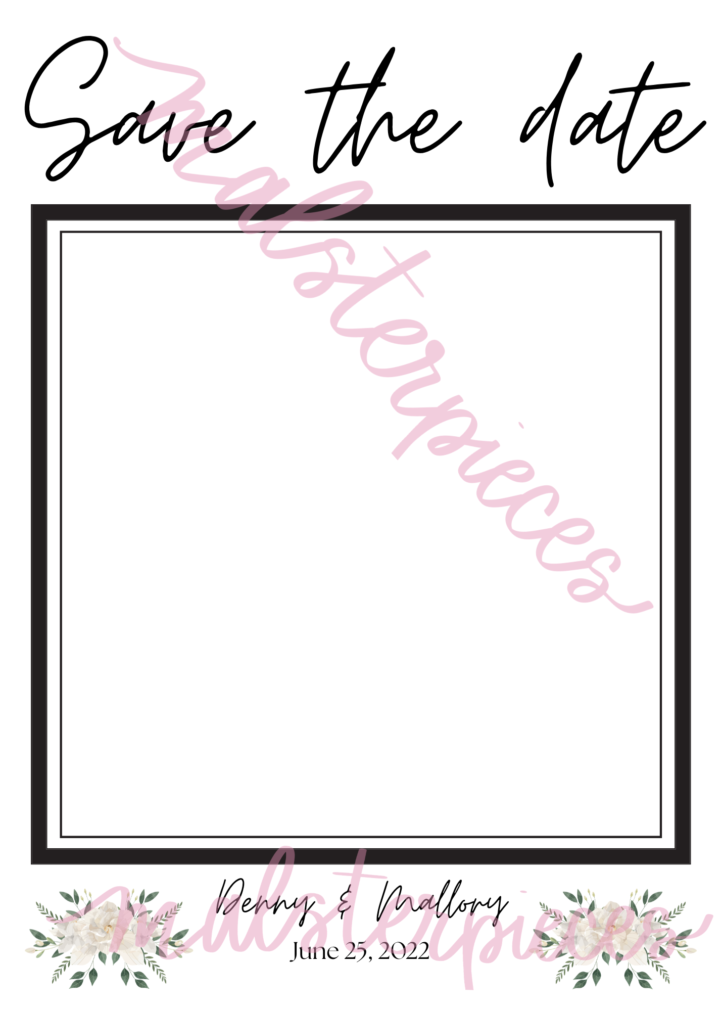 White Gardenia Wedding Invitation Kit