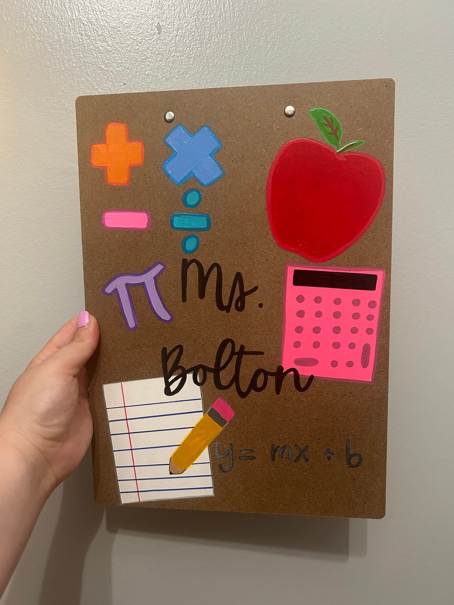 Handpainted Clipboard