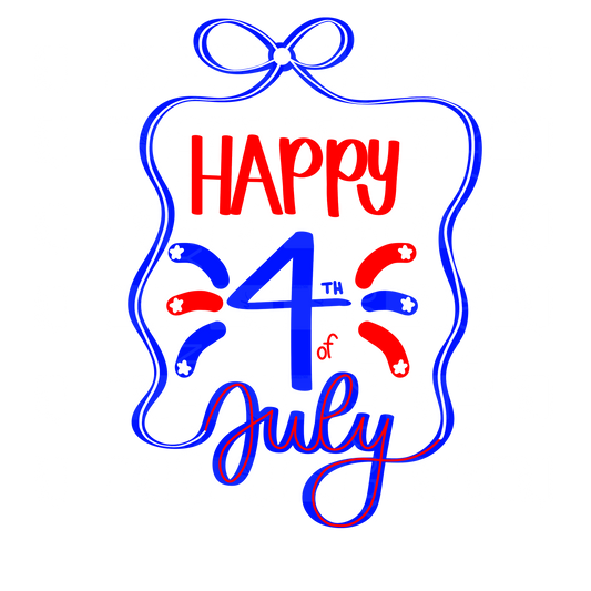 Happy 4th Bow PNG