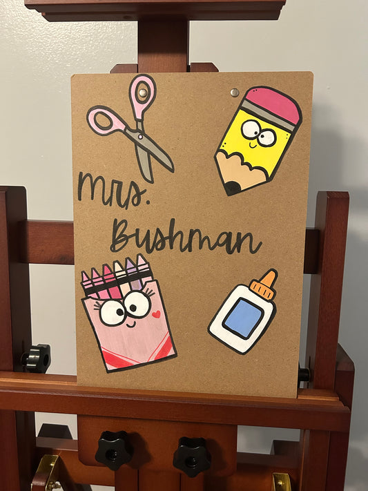 Handpainted Clipboard