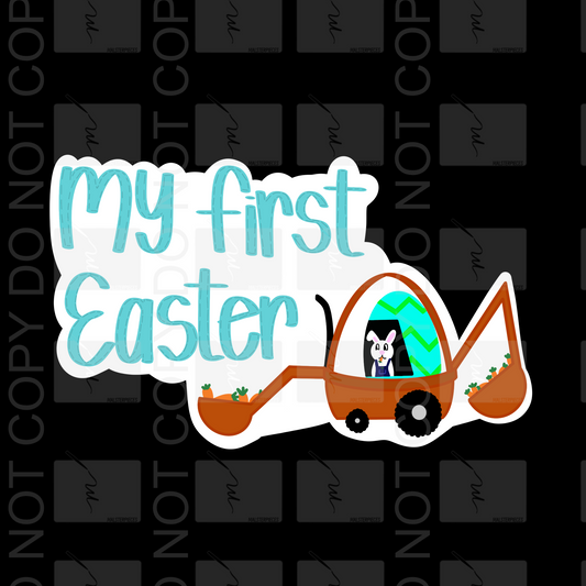 Boy's My First Easter Belly Sticker