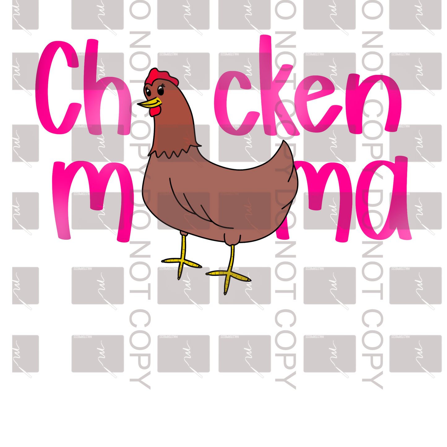 Chicken Mama Sticker PNG