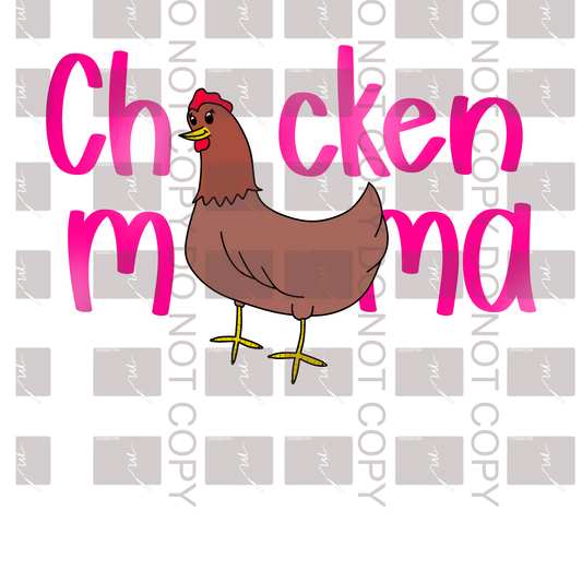 Chicken Mama Sticker PNG