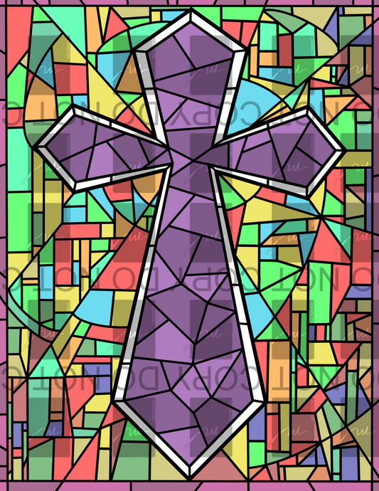 Cross Digital Print PNG