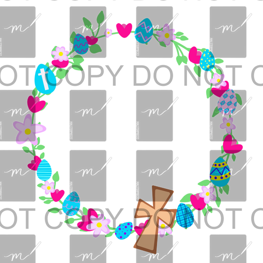 Spring Easter Border PNG