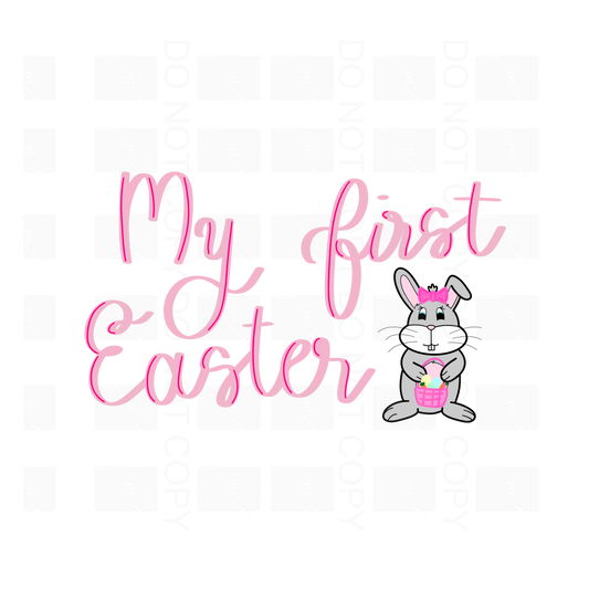 Girl's My First Easter PNG