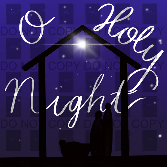 O Holy Night Print PNG