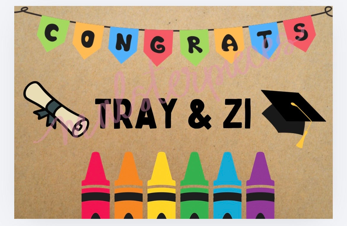 Pre-K/Kindergarten Graduate Banner Mockup