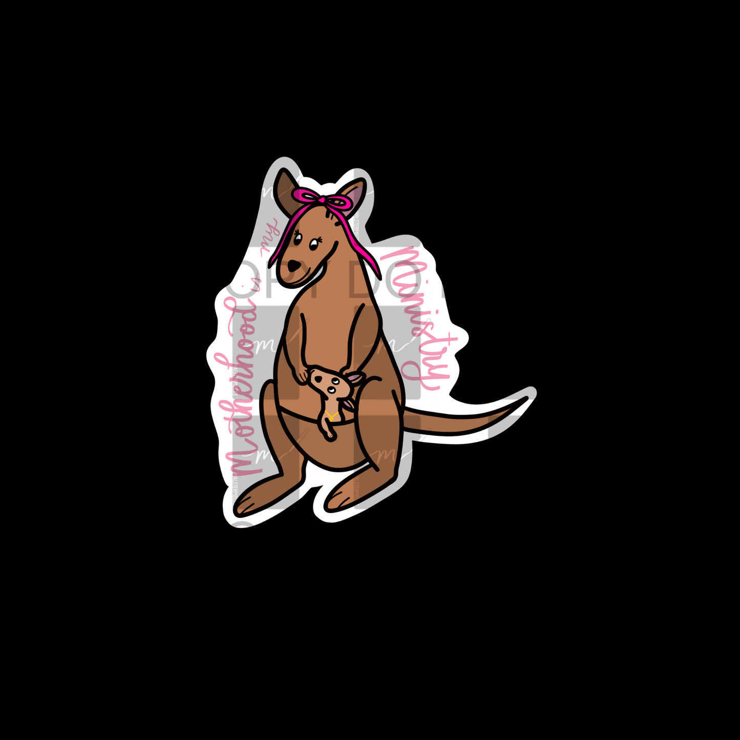 Motherhood Kangaroo Sticker