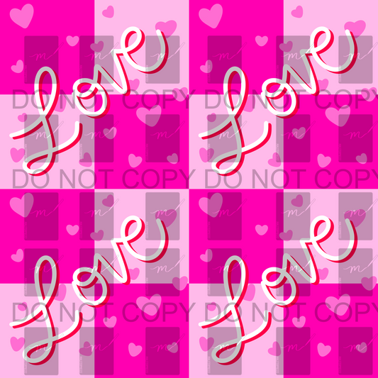 Love Seamless Pattern PNG