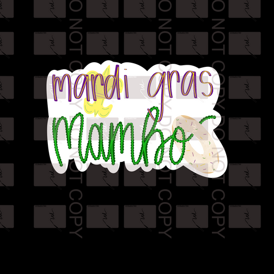 Mardi Gras Mambo Sticker
