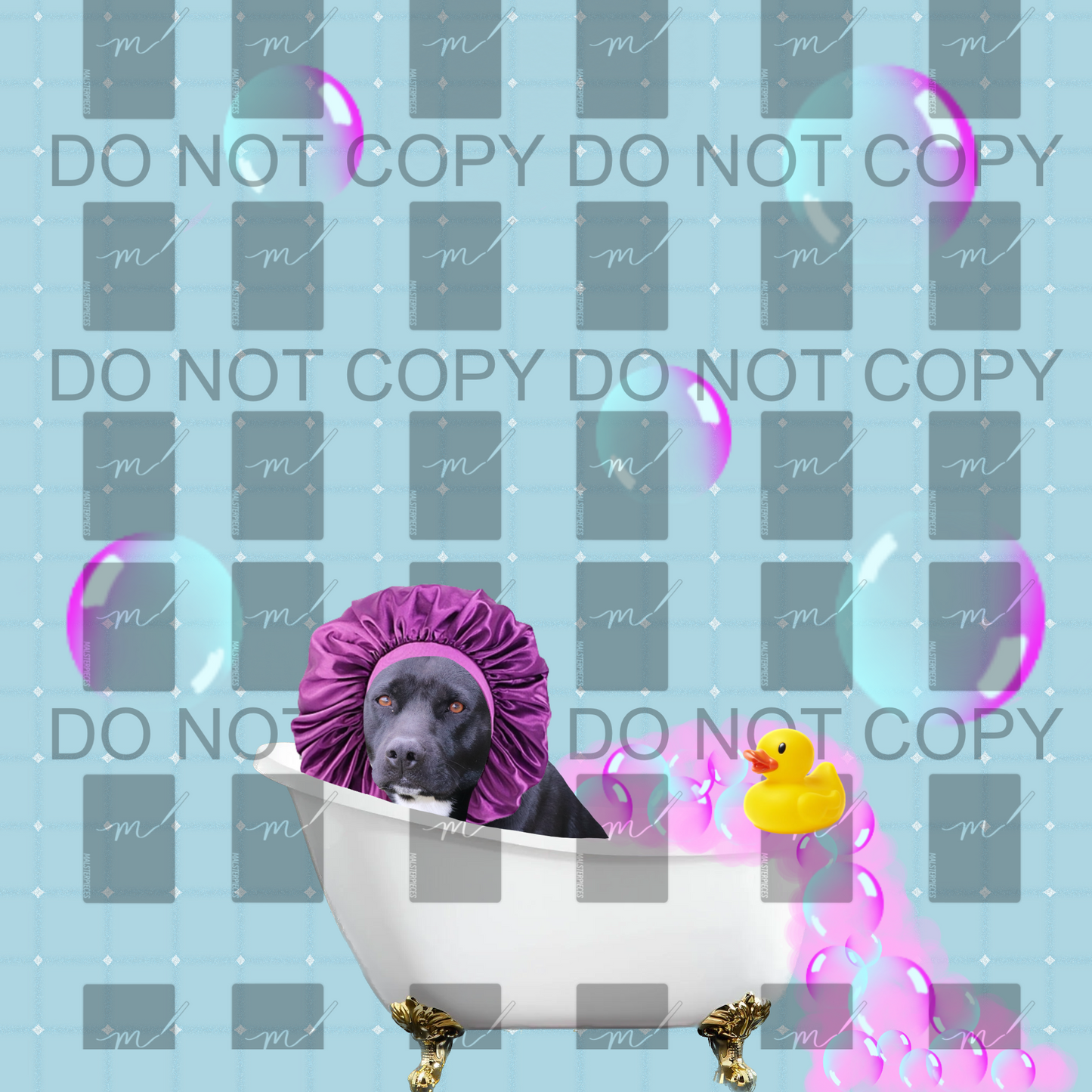 Pet Bath Print PNG