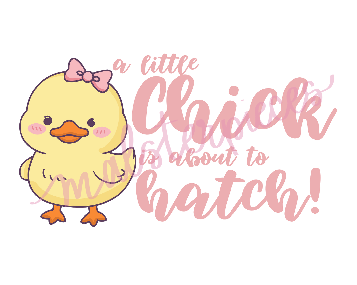 Little Chick is about to Hatch Baby Shower Template Kit